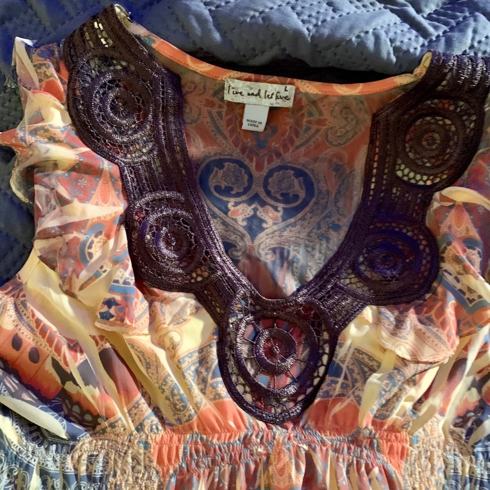 Hippie style mini dress